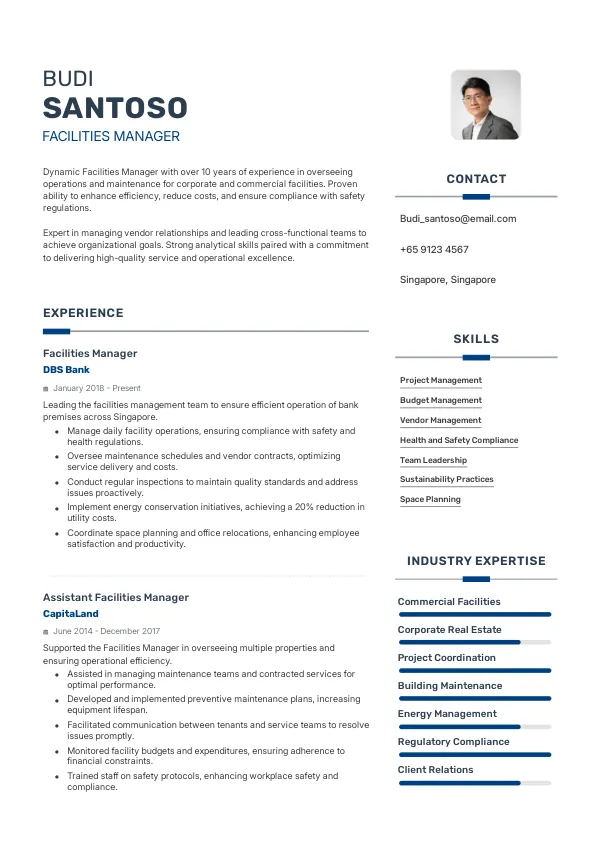 Facilities Manager job interview Singapore - Interview.red
